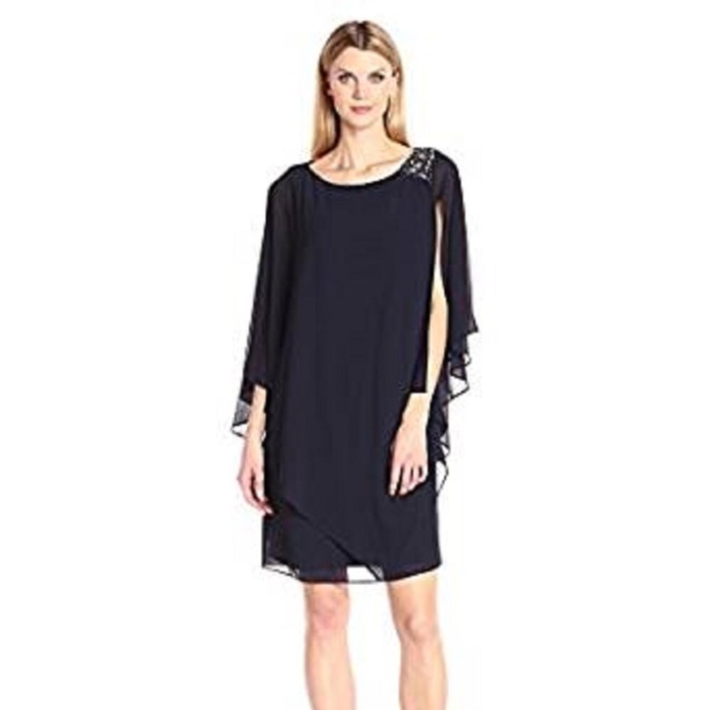 Jessica Howard Capelet Cocktail Dress